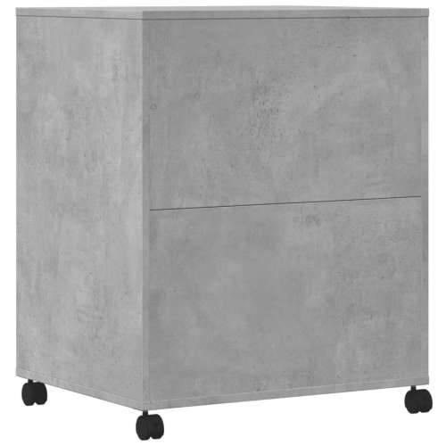 Stalak za pisač s kotačima betonska siva 60 x 48 x 74 cm - Beton siva Cijena