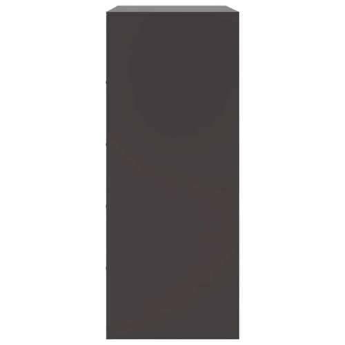 Visoka komoda crna 67 x 39 x 95 cm čelična - Crna 1 Cijena