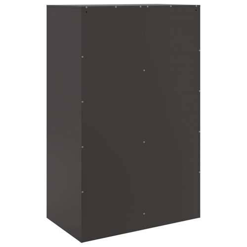 Visoka komoda crna 67 x 39 x 95 cm čelična - Crna 1 Cijena