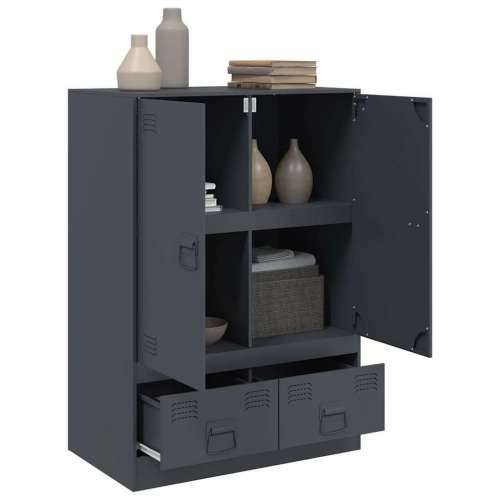 Visoka komoda antracit 67 x 39 x 95 cm čelična - Antracit 1 Cijena