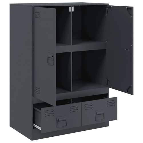 Visoka komoda antracit 67 x 39 x 95 cm čelična - Antracit 1 Cijena