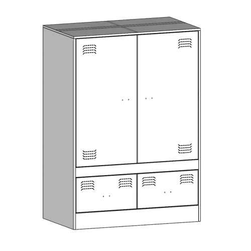 Visoka komoda antracit 67 x 39 x 95 cm čelična - Antracit 1 Cijena