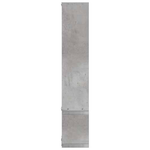 Zidna polica siva boja betona 96x12x64 cm konstruirano drvo - Beton siva 1 Cijena