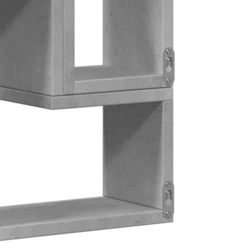 Zidna polica siva boja betona 96x12x64 cm konstruirano drvo - Beton siva 1 Cijena