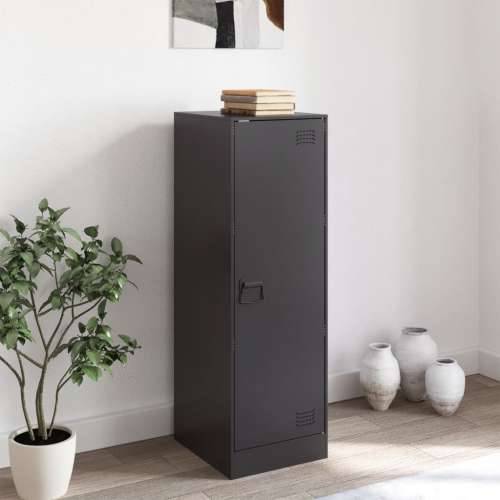 Komoda crna 34,5 x 39 x 107 cm čelična - Crna 1 Cijena
