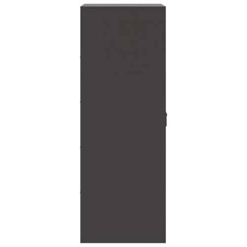 Komoda crna 34,5 x 39 x 107 cm čelična - Crna 1 Cijena