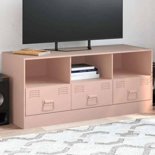 TV ormarić ružičasti 99 x 39 x 44 cm čelični - Ružičasta 1 Cijena