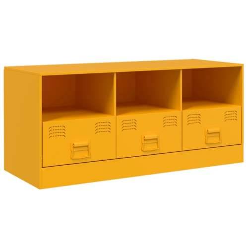 TV ormarić boja senfa 99 x 39 x 44 cm čelični - žuta boja senfa 1 Cijena