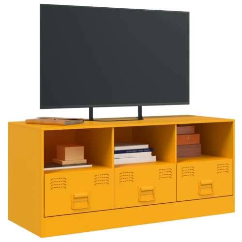 TV ormarić boja senfa 99 x 39 x 44 cm čelični - žuta boja senfa 1 Cijena