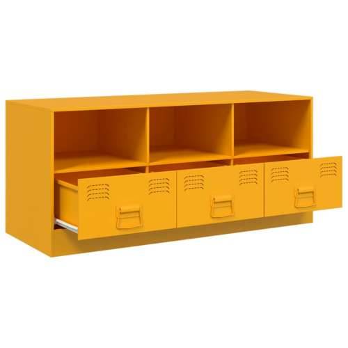 TV ormarić boja senfa 99 x 39 x 44 cm čelični - žuta boja senfa 1 Cijena