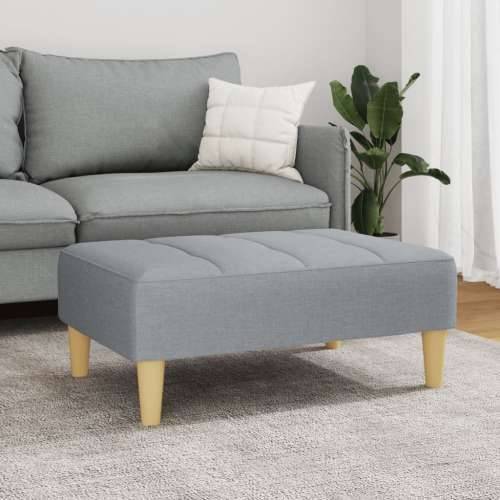 Tabure svjetlosivi 77x55x31 cm od tkanine - Svjetlosiva 1 Cijena