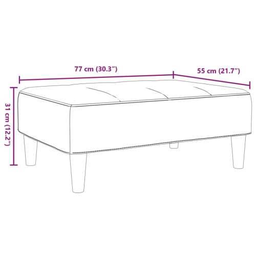 Tabure svjetlosivi 77x55x31 cm od tkanine - Svjetlosiva 1 Cijena