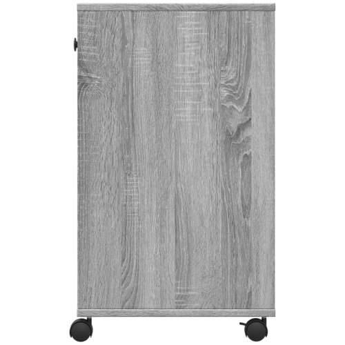 Stalak za pisač s kotačima siva boja hrasta 60 x 40 x 68,5 cm - Sivi hrast sonoma Cijena