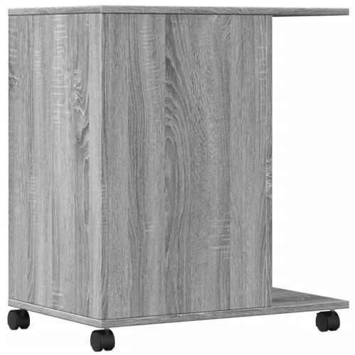 Stalak za pisač s kotačima siva boja hrasta 60 x 40 x 68,5 cm - Sivi hrast sonoma Cijena