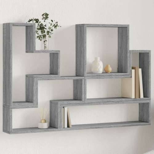 Zidna polica boja hrasta sonome 96x12x64 cm konstruirano drvo - Sivi hrast sonoma 1 Cijena