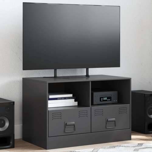 TV ormarić crni 67 x 39 x 44 cm čelični - Crna 1 Cijena