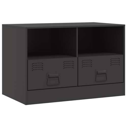 TV ormarić crni 67 x 39 x 44 cm čelični - Crna 1 Cijena