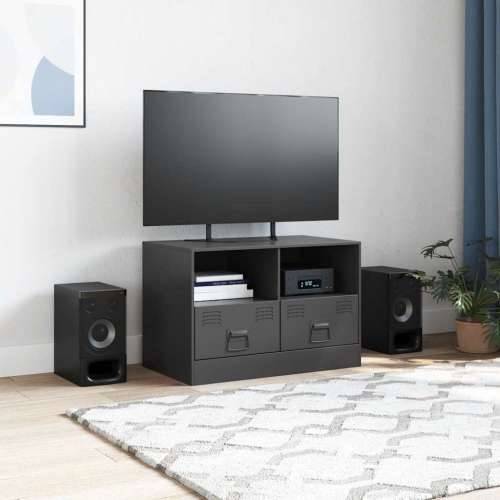 TV ormarić crni 67 x 39 x 44 cm čelični - Crna 1 Cijena
