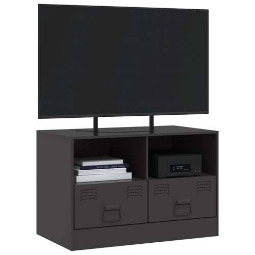 TV ormarić crni 67 x 39 x 44 cm čelični - Crna 1 Cijena
