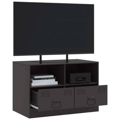 TV ormarić crni 67 x 39 x 44 cm čelični - Crna 1 Cijena