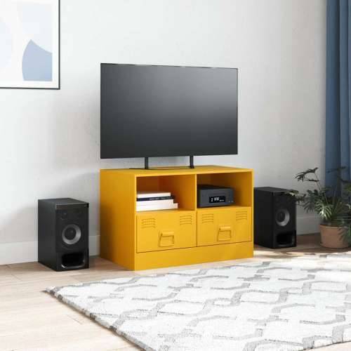 TV ormarić boja senfa 67 x 39 x 44 cm čelični - žuta boja senfa 1 Cijena