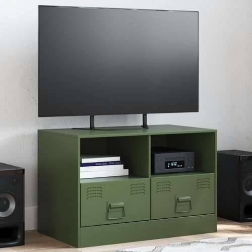TV ormarić maslinasti 67 x 39 x 44 cm čelični Maslinovo zelena 1 Cijena