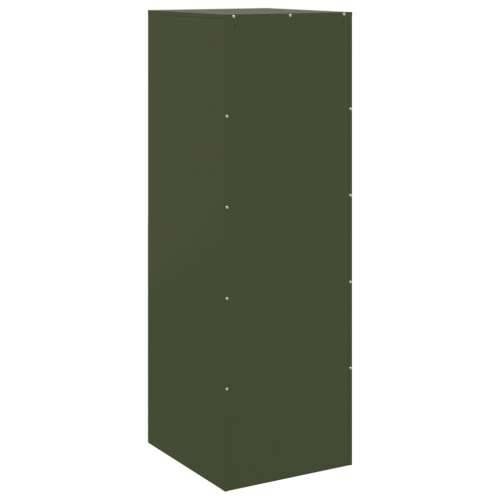 Komoda maslinastozeleni 34,5 x 39 x 107 cm čelična - Maslinovo zelena 1 Cijena