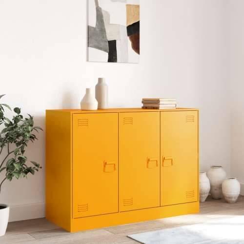Komoda boja senfa 99 x 39 x 73 cm čelični - žuta boja senfa 1 Cijena