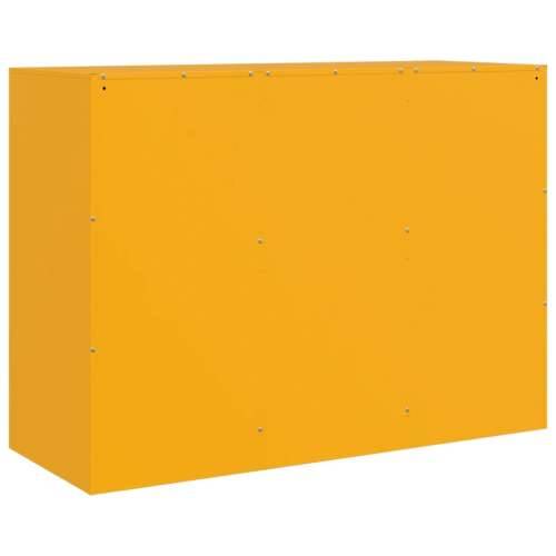 Komoda boja senfa 99 x 39 x 73 cm čelični - žuta boja senfa 1 Cijena