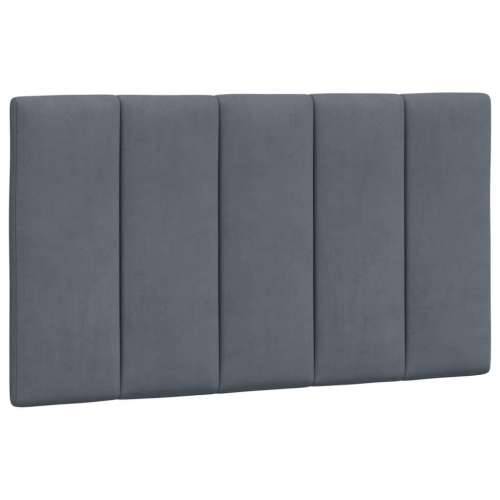 Krevet s madracem tamnosivi 90x200 cm baršunasti Tamno siva 90 x 200 cm Cijena