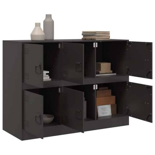 Komoda crna 99 x 39 x 73 cm čelična - Crna 1 Cijena