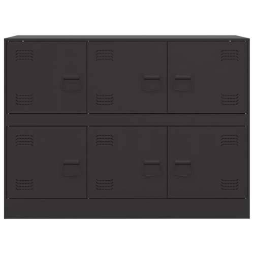 Komoda crna 99 x 39 x 73 cm čelična - Crna 1 Cijena