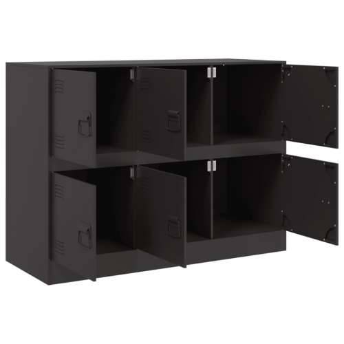 Komoda crna 99 x 39 x 73 cm čelična - Crna 1 Cijena