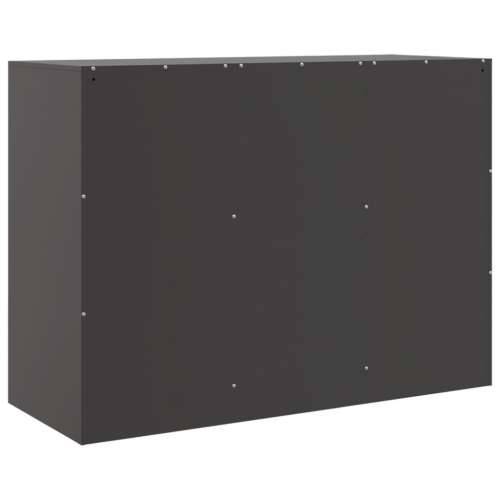 Komoda crna 99 x 39 x 73 cm čelična - Crna 1 Cijena