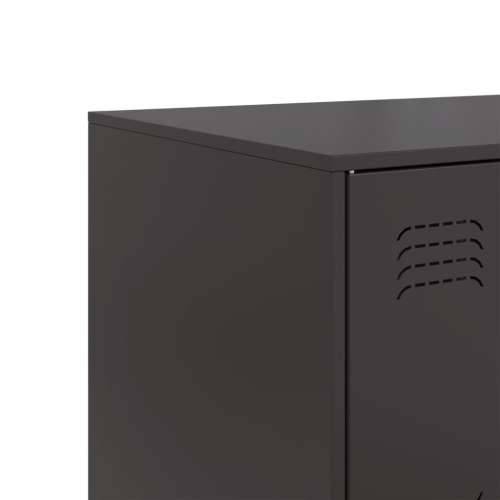 Komoda crna 99 x 39 x 73 cm čelična - Crna 1 Cijena