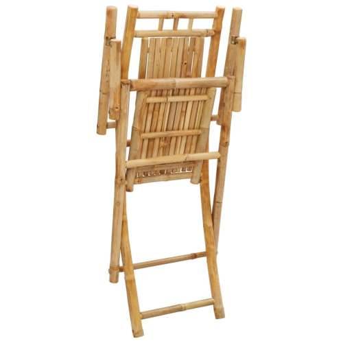 Sklopive vrtne stolice 4 kom 53 x 66 x 99 cm od bambusa - 4 S naslonom za ruke Cijena