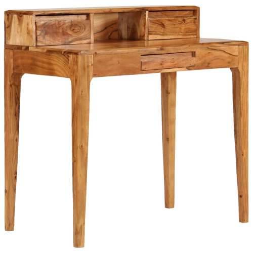 Pisaći stol s ladicama od masivnog drva 88 x 50 x 90 cm Cijena