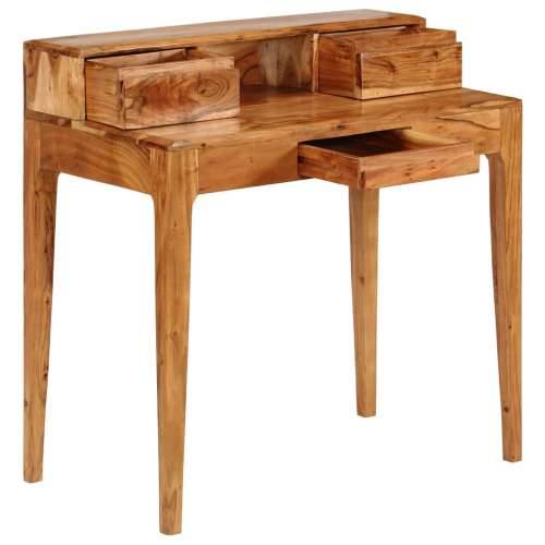 Pisaći stol s ladicama od masivnog drva 88 x 50 x 90 cm Cijena