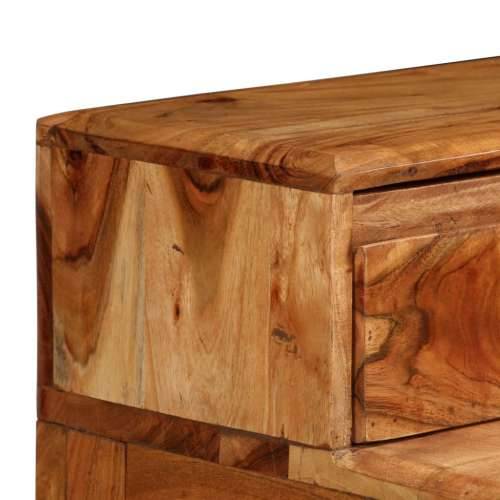 Pisaći stol s ladicama od masivnog drva 88 x 50 x 90 cm Cijena