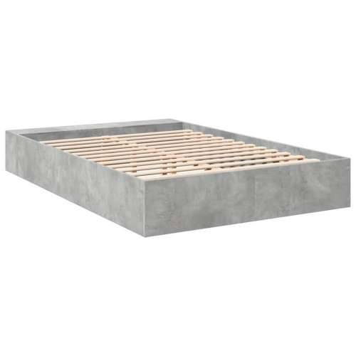 Okvir kreveta siva boja betona 160x200 cm od konstruiranog drva - Beton siva 160 x 200 cm Cijena