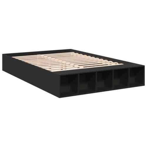 Okvir za krevet crni 150x200 cm konstruirano drvo - Crna 150 x 200 cm Cijena