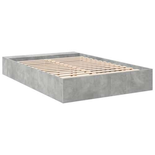 Okvir kreveta boja betona 150x200 cm od konstruiranog drva - Beton siva 150 x 200 cm Cijena