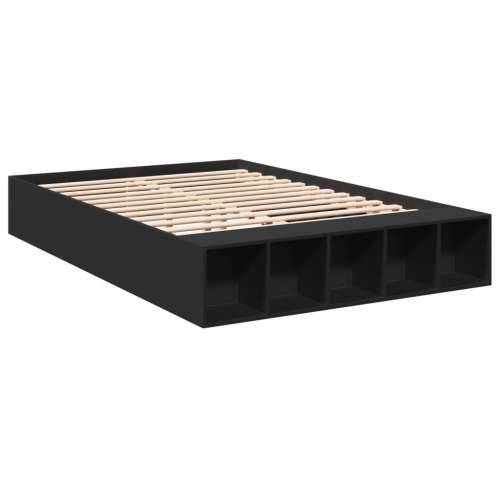 Okvir za krevet crni 140x190 cm konstruirano drvo - Crna 140 x 190 cm Cijena