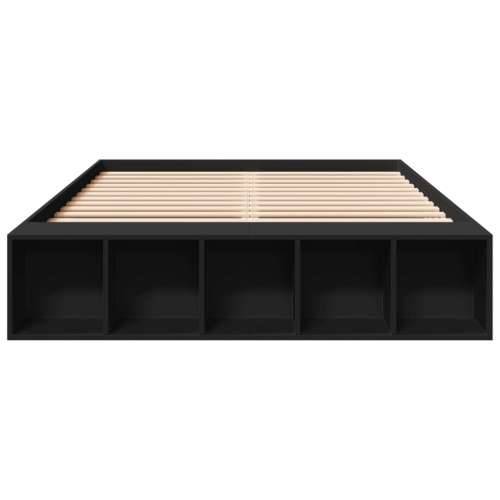 Okvir za krevet crni 140x190 cm konstruirano drvo - Crna 140 x 190 cm Cijena