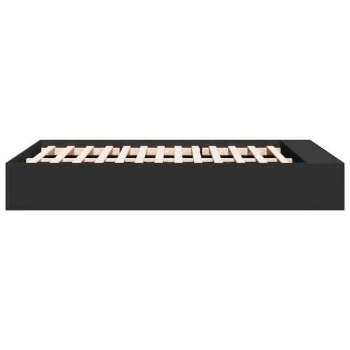 Okvir za krevet crni 140x190 cm konstruirano drvo - Crna 140 x 190 cm Cijena