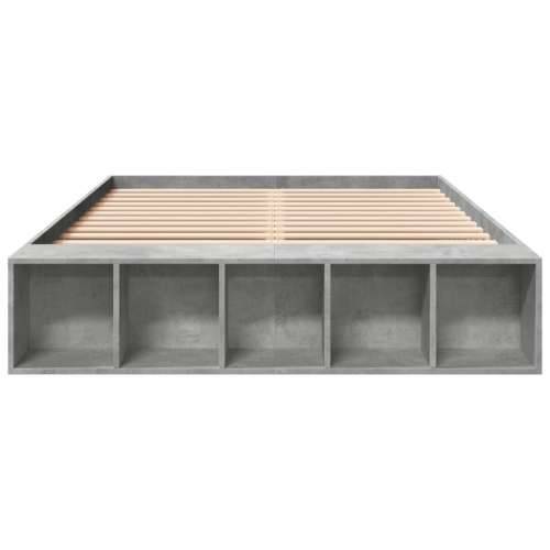 Okvir kreveta boja betona 120x190 cm od konstruiranog drva - Beton siva 120 x 190 cm Cijena
