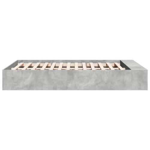 Okvir kreveta boja betona 120x190 cm od konstruiranog drva - Beton siva 120 x 190 cm Cijena