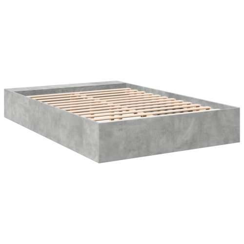 Okvir kreveta boja betona 120x190 cm od konstruiranog drva - Beton siva 120 x 190 cm Cijena