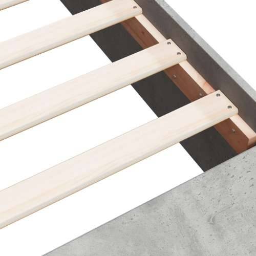 Okvir kreveta boja betona 120x190 cm od konstruiranog drva - Beton siva 120 x 190 cm Cijena