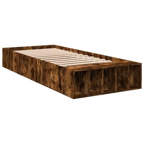 Okvir za krevet boja hrasta 120 x 200 cm konstruirano drvo - Dimljeni hrast 100 x 200 cm Cijena
